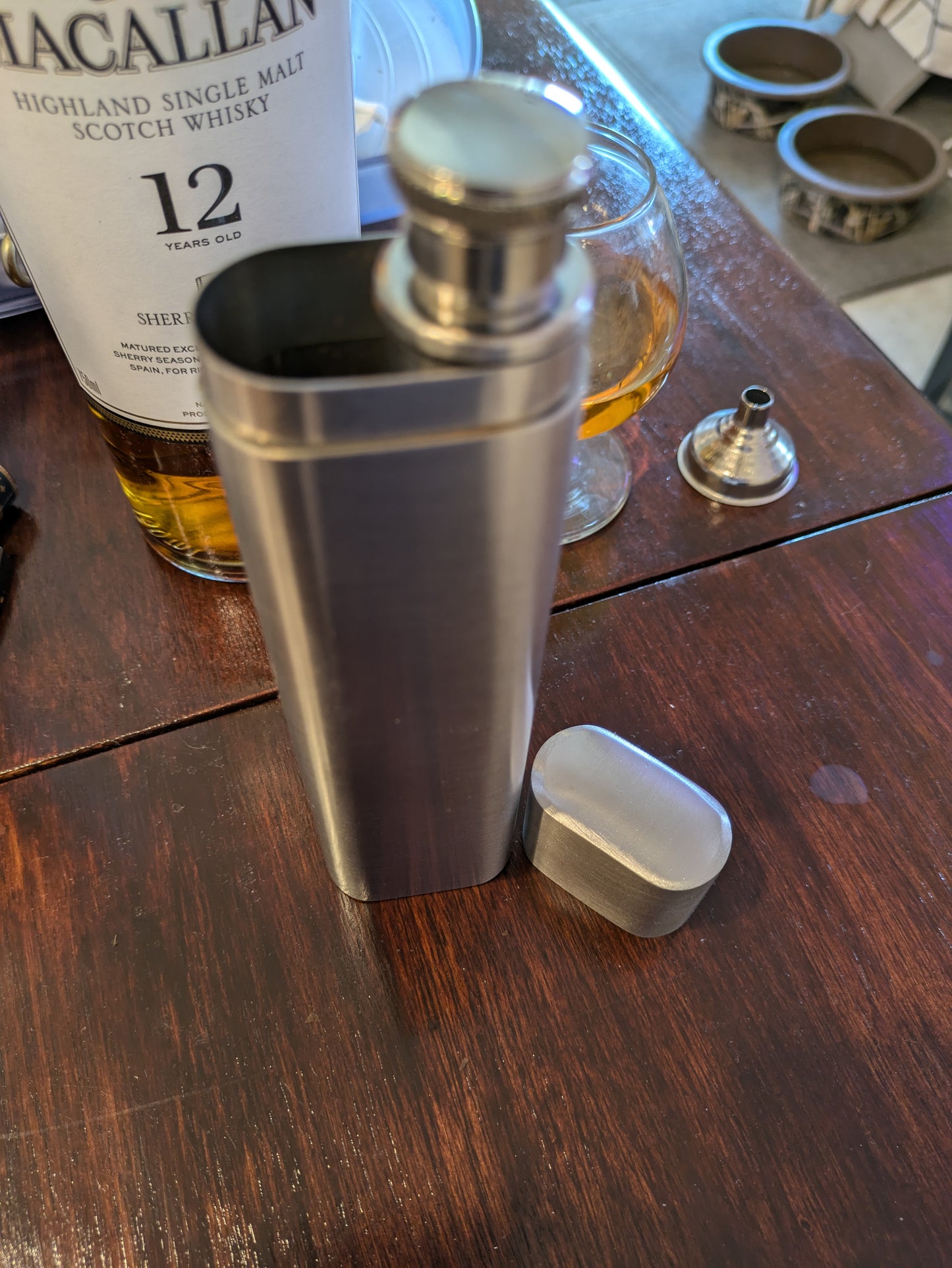 Unique Cigar Travel Case With Built in Flask